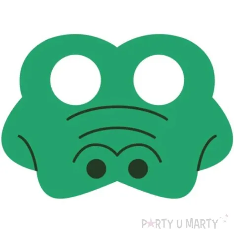 maska krokodyl filcowa partypal