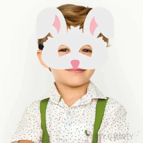 maska krolik filcowa partypal