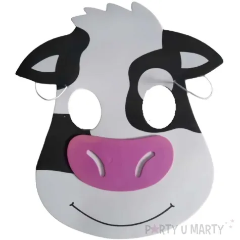 maska krowa piankowa partytino