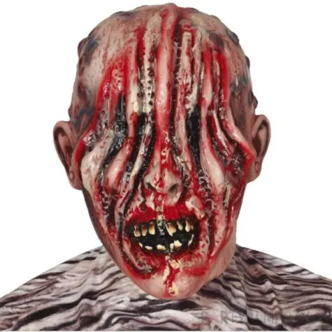 maska lateksowa zombie bez oczu guirca
