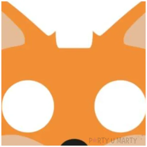 maska lisek filcowa partypal