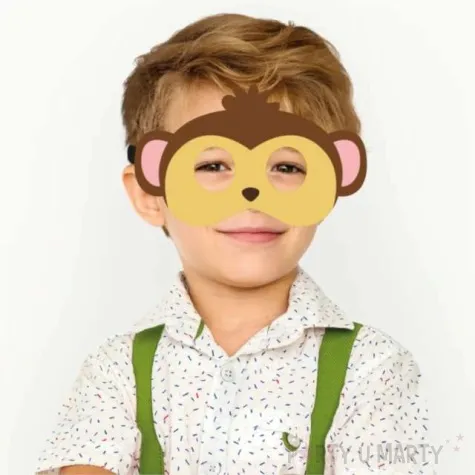 maska malpka filcowa partypal