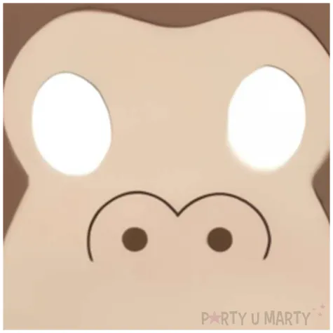 maska malpka piankowa partytino