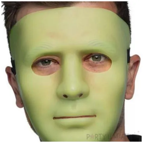 maska mim swiecaca w ciemnosci zielony boland