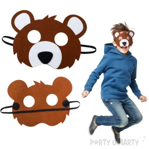 maska mis niedzwiedz filcowa kraszek