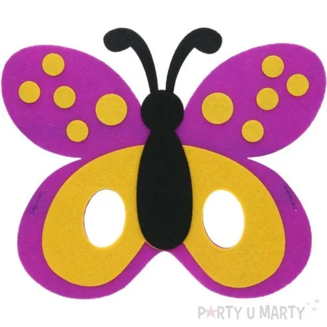 maska motylek filcowa godan