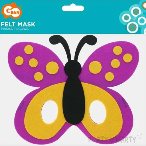 maska motylek filcowa godan