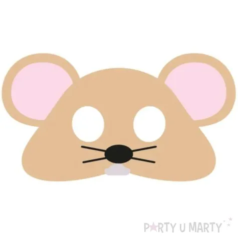 maska myszka filcowa partypal