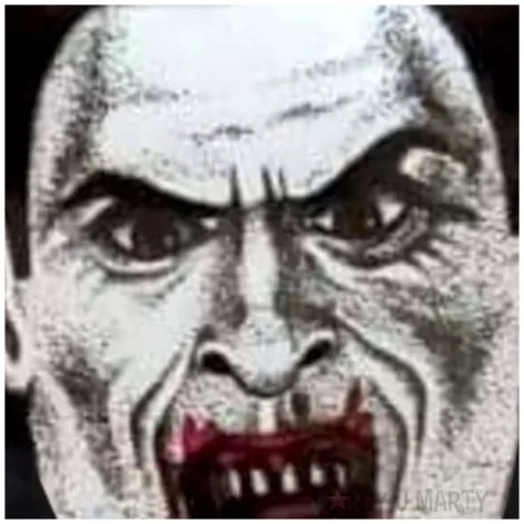 maska nowa twarz wampir materialowa godan