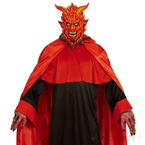 maska ognisty diabel plonacy szatan lateksowa widmann