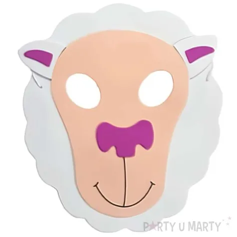 maska owieczka piankowa partytino