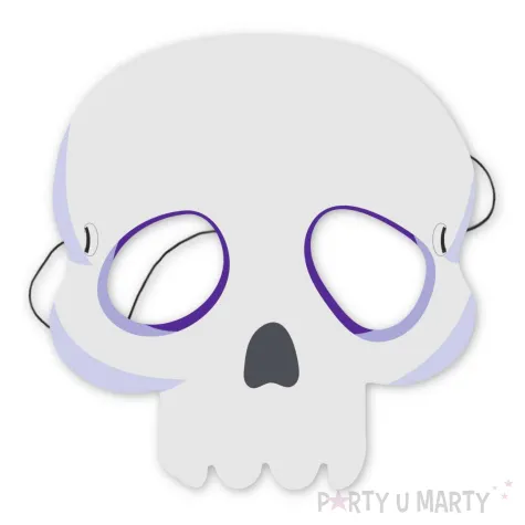 maska papierowa halloween czaszka rozm uniwersalny
