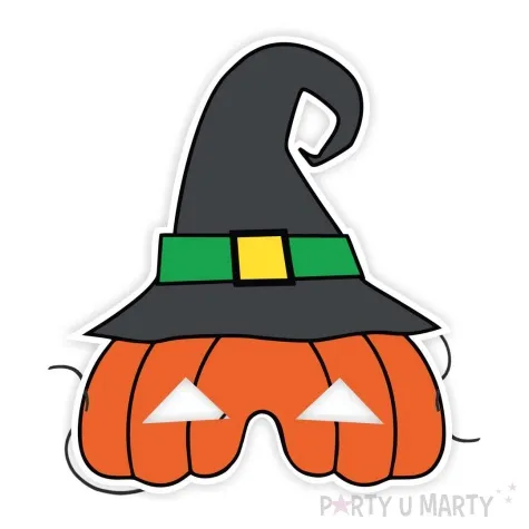maska papierowa halloween dynia rozm uniwersalny