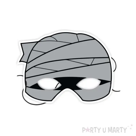 maska papierowa halloween mumia rozm uniwersalny