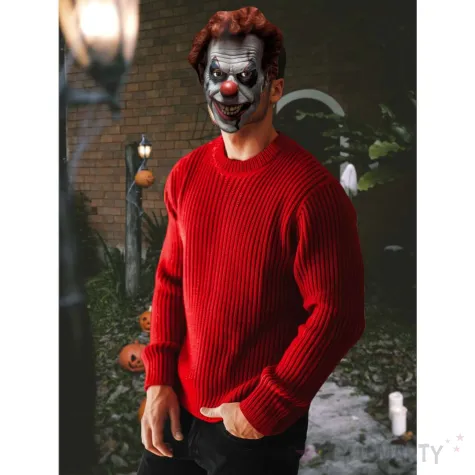 maska papierowa halloween straszny klaun rozm uniwersalny