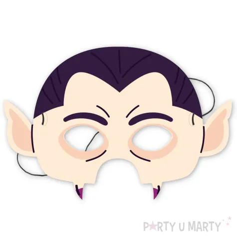 maska papierowa halloween wampir drakula rozm uniwersalny