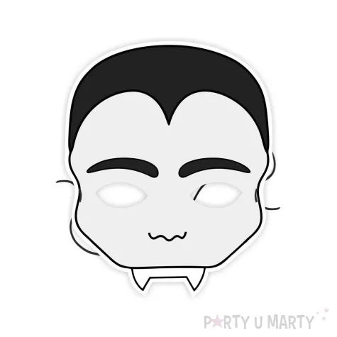 maska papierowa halloween wampir rozm uniwersalny