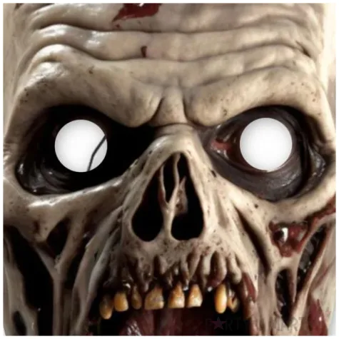 maska papierowa halloween zombie rozm uniwersalny