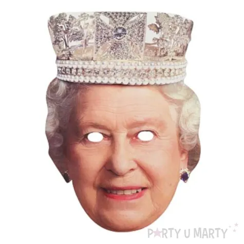 maska papierowa krolowa angielska powergift