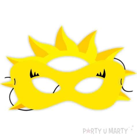 maska papierowa sloneczko zolta rozm uniwersalny