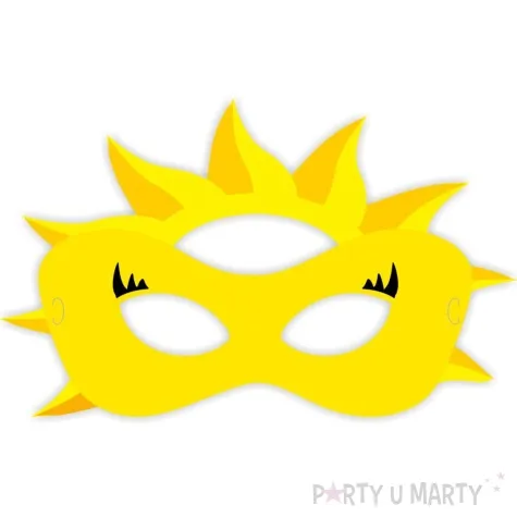 maska papierowa sloneczko zolta rozm uniwersalny