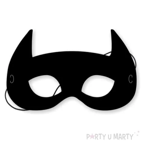 maska papierowa super bohater czarna rozm uniwersalny