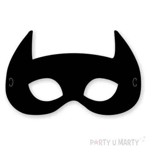 maska papierowa super bohater czarna rozm uniwersalny