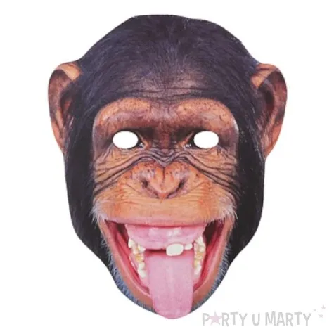maska papierowa szympans powergift
