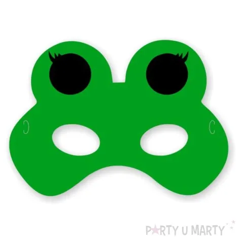 maska papierowa zabka zielona rozm uniwersalny