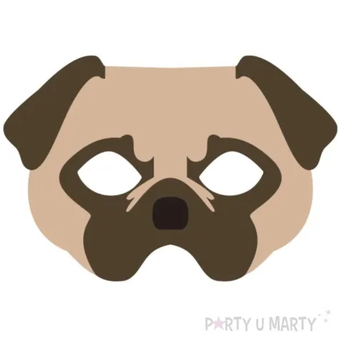 maska piesek filcowa partypal