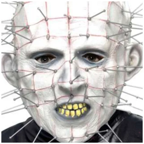 maska pinhead hellraiser szara lateksowa smiffys