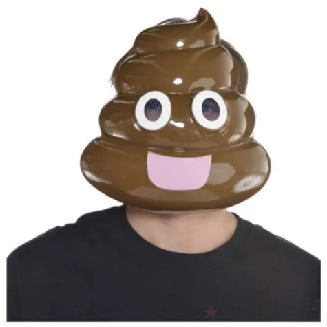 maska poop kupa plastikowa amscan