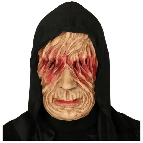 maska potwor w kapturze lateksowa guirca