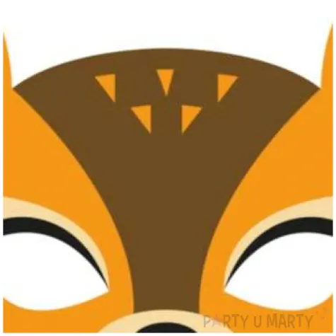 maska sarenka filcowa partypal