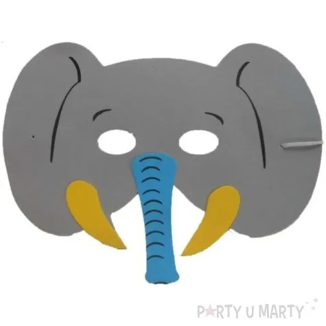 maska slonik piankowa partytino