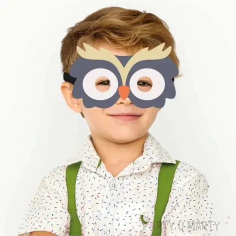 maska sowa filcowa partypal