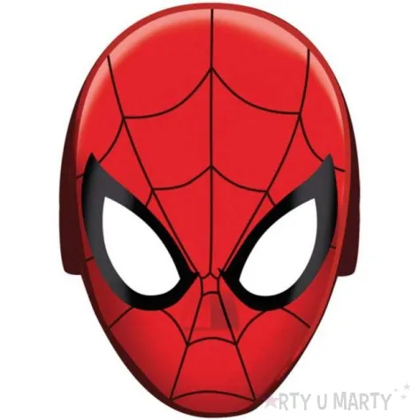 maska spiderman papierowa amscan 8 szt