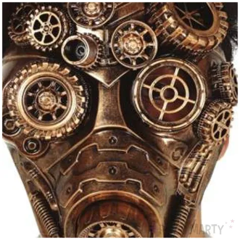 maska steampunk zloto guirca