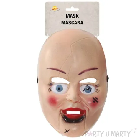 maska straszna lalka plastikowa guirca