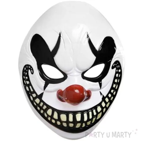 maska szalony klaun plastikowa amscan