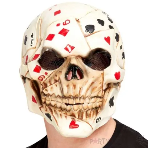 maska szkielet pokerzysta lateksowa smiffys