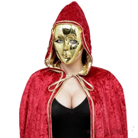 maska teatralna brokatowe zdobienia zloty widmann