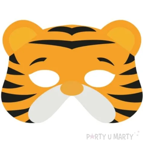 maska tygrys filcowa partypal