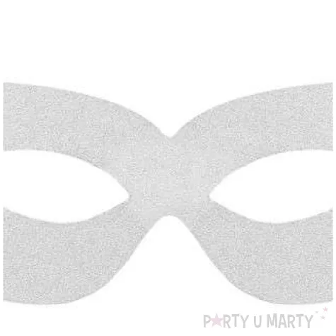 maska wenecka classic papierowa srebrna 4 szt