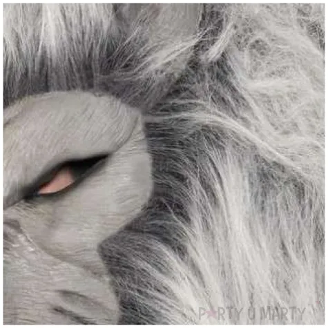 maska wilkolak deluxe szara lateksowa smiffys