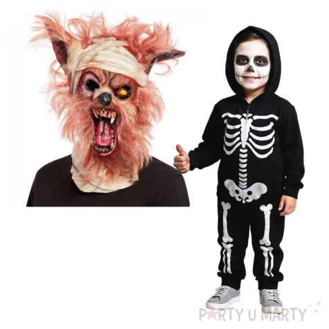 maska wilkolak wielokolorowa lateksowa smiffys