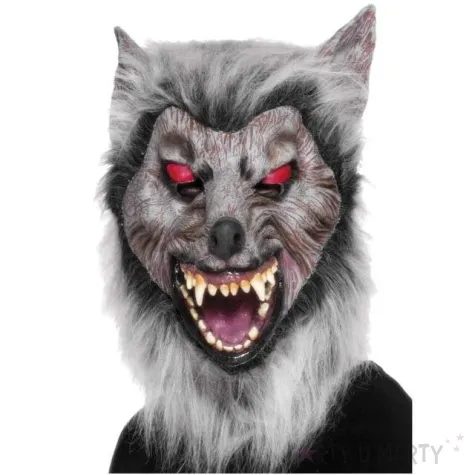 maska wilkolak wlochaty lateksowa smiffys