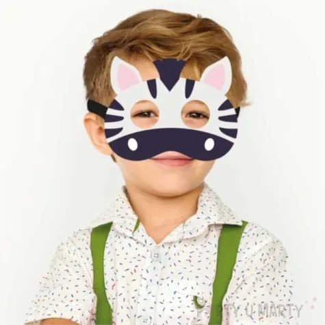 maska zebra filcowa partypal
