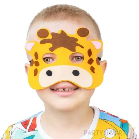 maska zyrafa filcowa godan