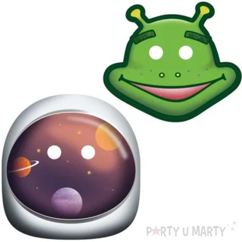 maski kosmiczne party amscan 8 szt